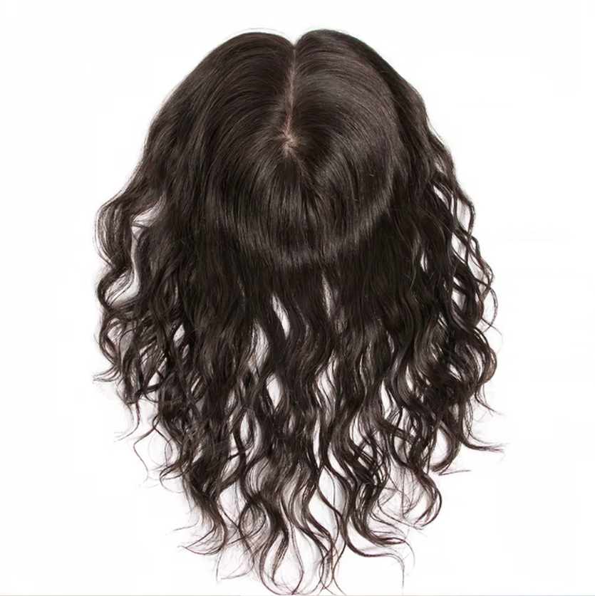 Aplique Topo de Cabeça Cacheado - Fibra Orgânica (Para Alopecia, Falhas, Cabelos Ralos e com Queda)  Modelo