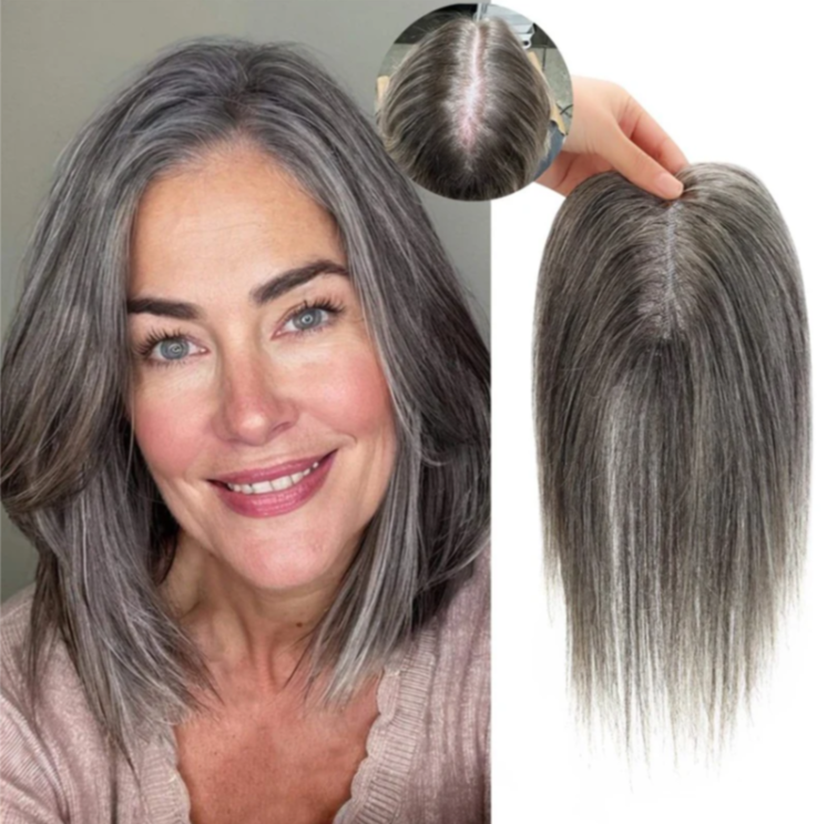 Topo De Cabeça (Cabelo Humano) - Para Alopecia, Falhas, Cabelos Ralos e com Queda
