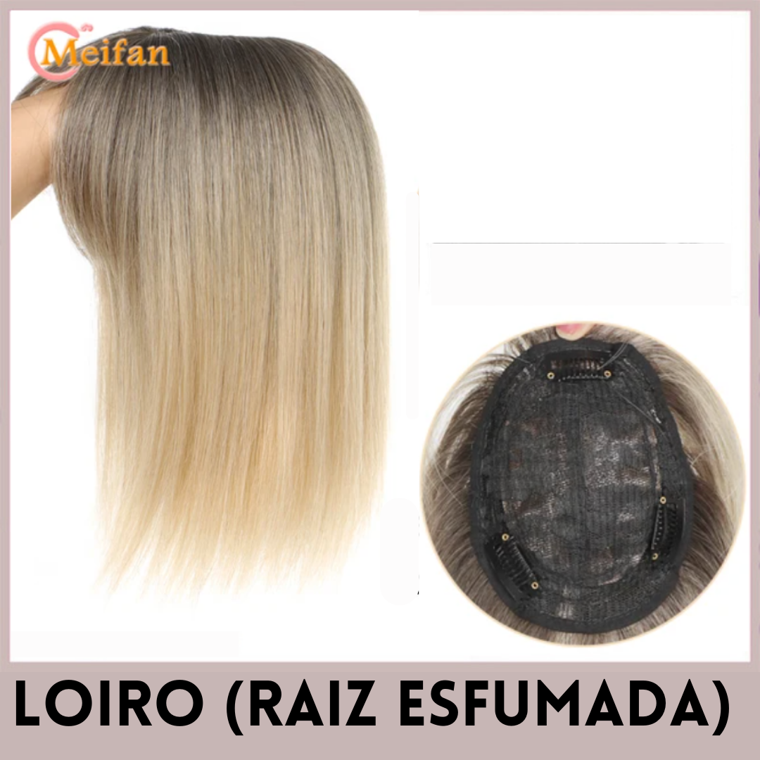 Topo de Cabeça - Fibra Orgânica (Para Alopecia, Falhas, Cabelos Ralos e com Queda) 
