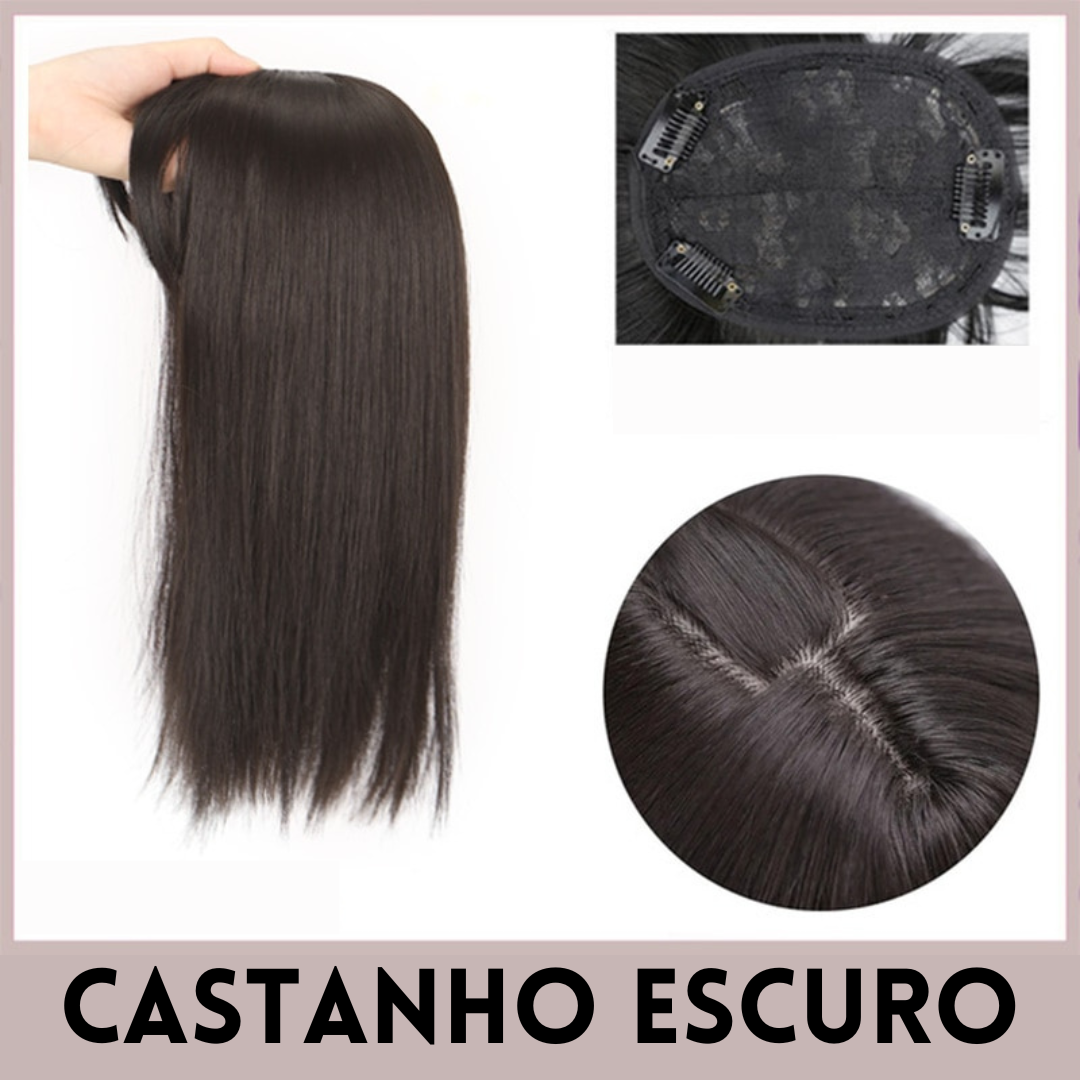 Topo de Cabeça - Fibra Orgânica (Para Alopecia, Falhas, Cabelos Ralos e com Queda) 
