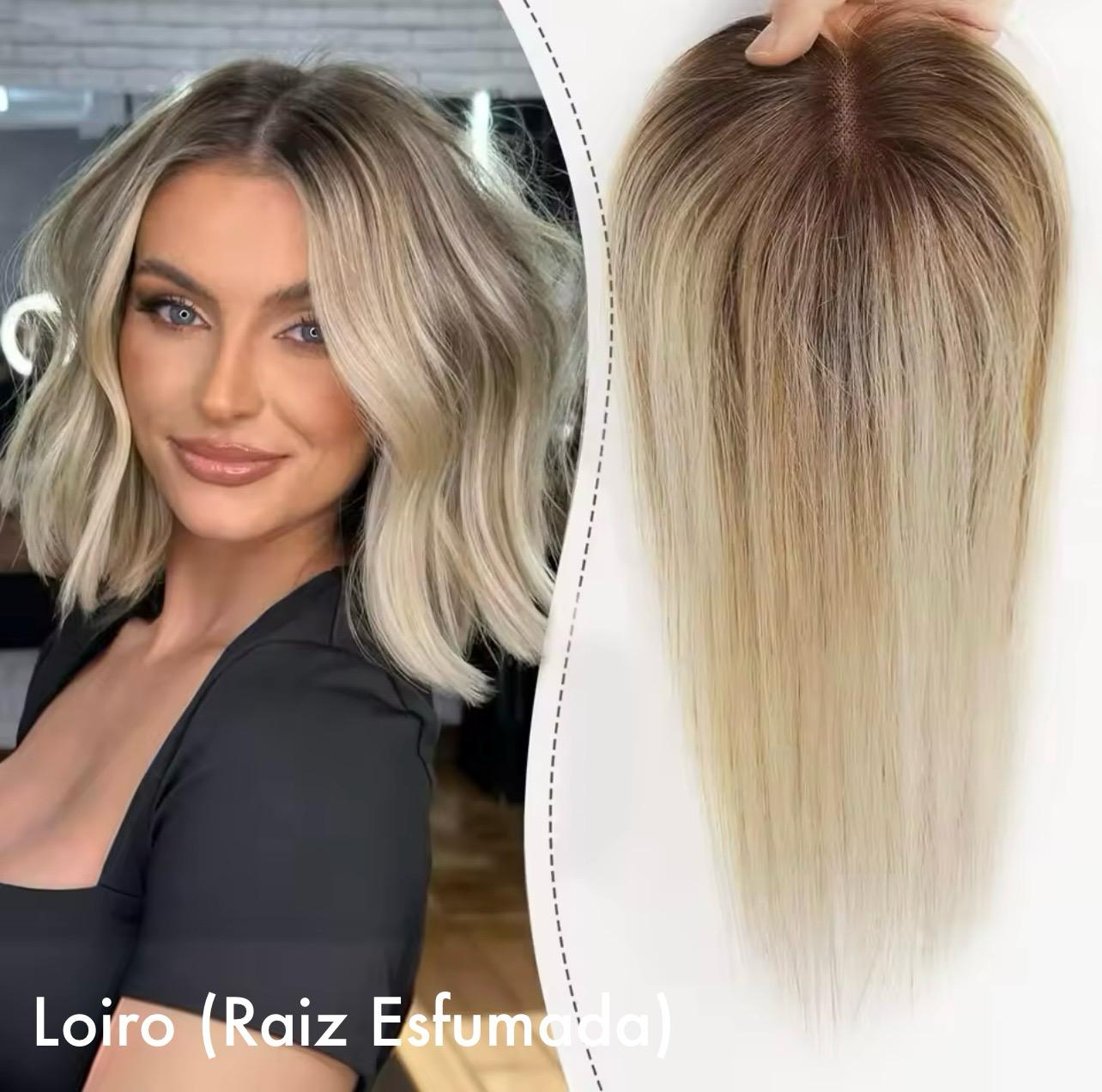 Topo De Cabeça (Cabelo Humano) - Para Alopecia, Falhas, Cabelos Ralos e com Queda