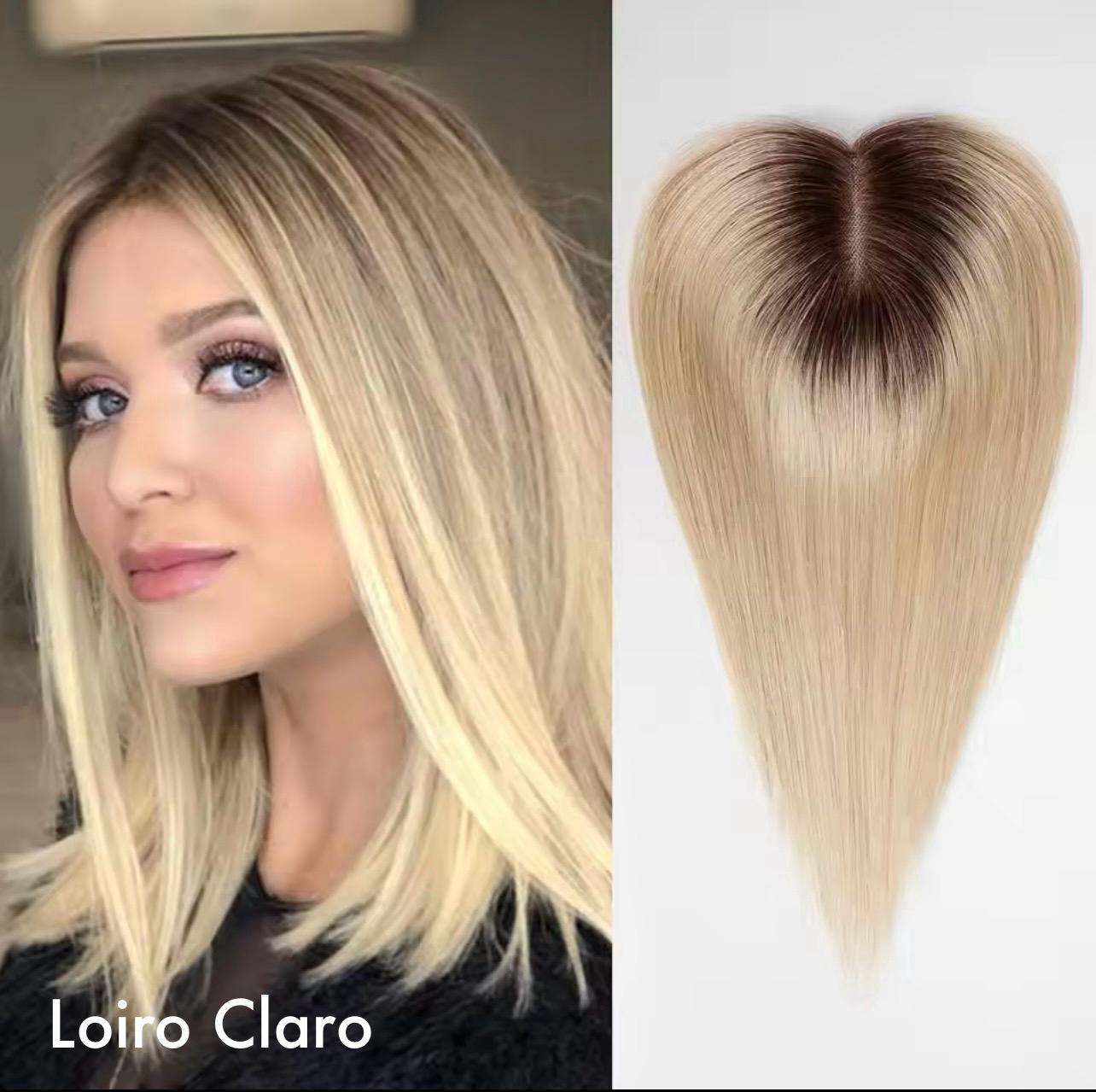 Topo De Cabeça (Cabelo Humano) - Para Alopecia, Falhas, Cabelos Ralos e com Queda