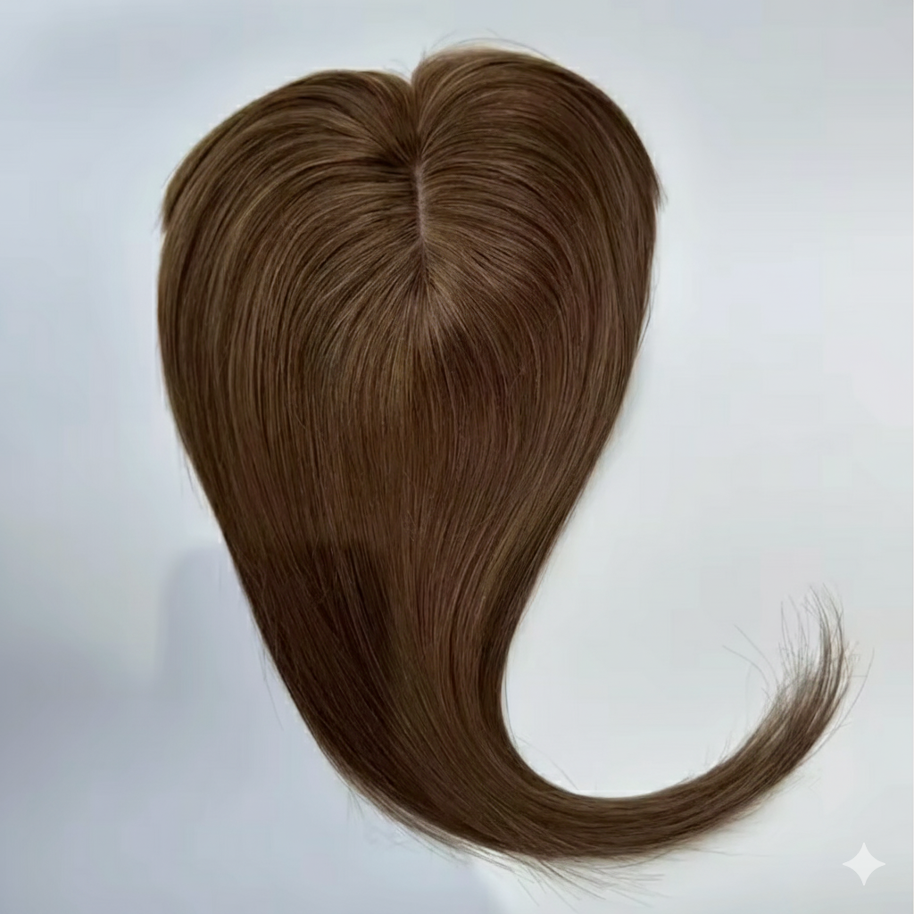 Aplique Mini Topo - (Para Alopecia, Falhas, Cabelos Ralos e com Queda) - Cabelo Humano