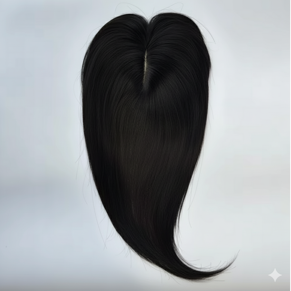Aplique Mini Topo - (Para Alopecia, Falhas, Cabelos Ralos e com Queda) - Cabelo Humano