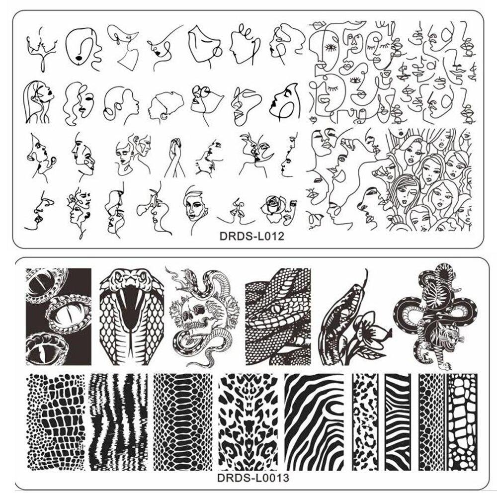 Placa de Desenhos Para Nail Art - Stylish - Magazine All In