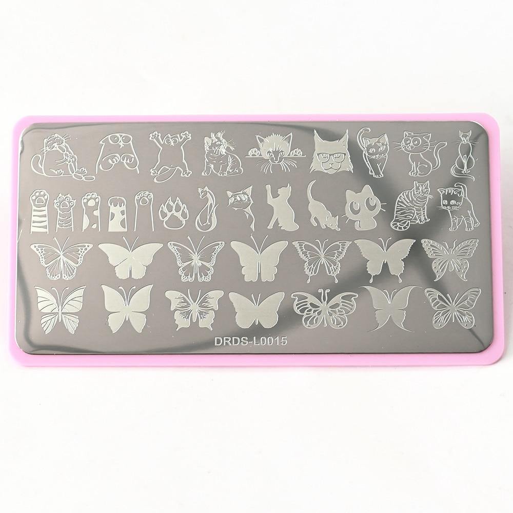 Placa de Desenhos Para Nail Art - Stylish - Magazine All In