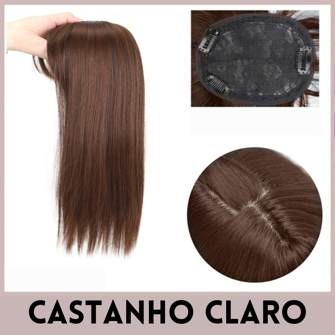 Topo de Cabeça - Fibra Orgânica (Para Alopecia, Falhas, Cabelos Ralos e com Queda) 