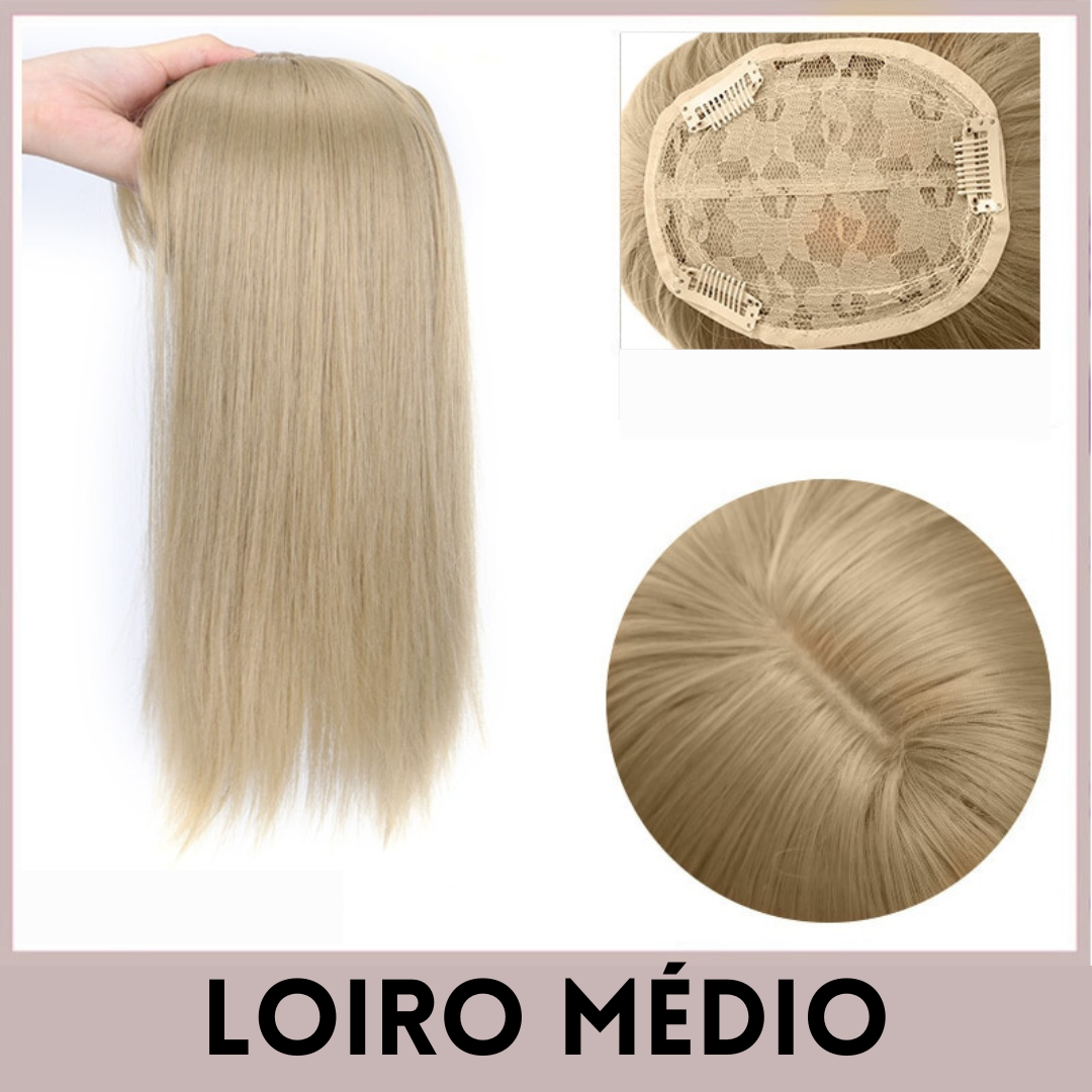 Topo de Cabeça - Fibra Orgânica (Para Alopecia, Falhas, Cabelos Ralos e com Queda) 