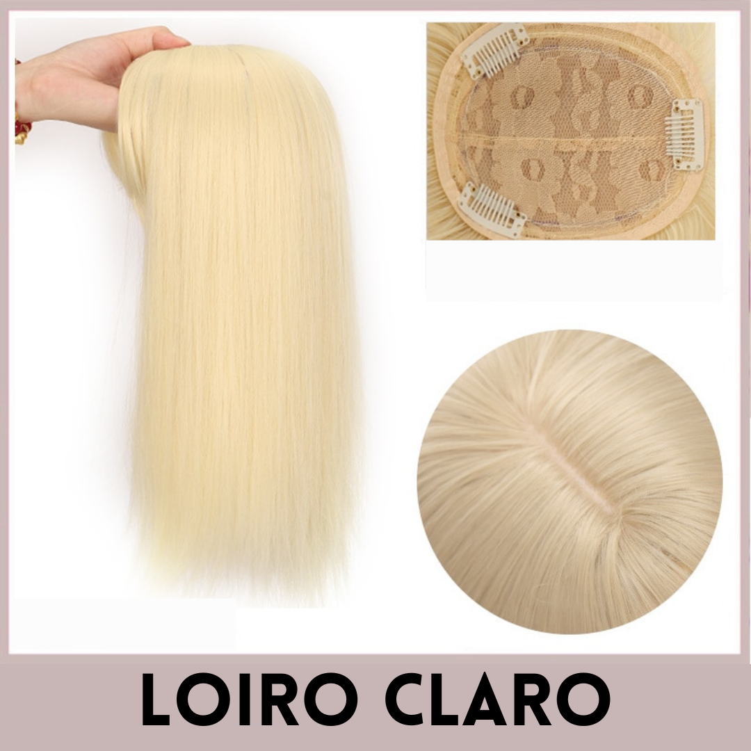 Topo de Cabeça - Fibra Orgânica (Para Alopecia, Falhas, Cabelos Ralos e com Queda) 